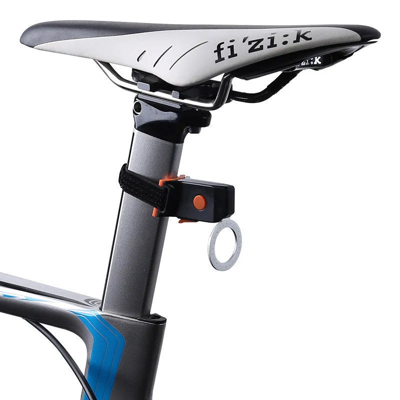USB rechargeable bicycle taillight with 10 lumen COB LED and Velcro strap mount