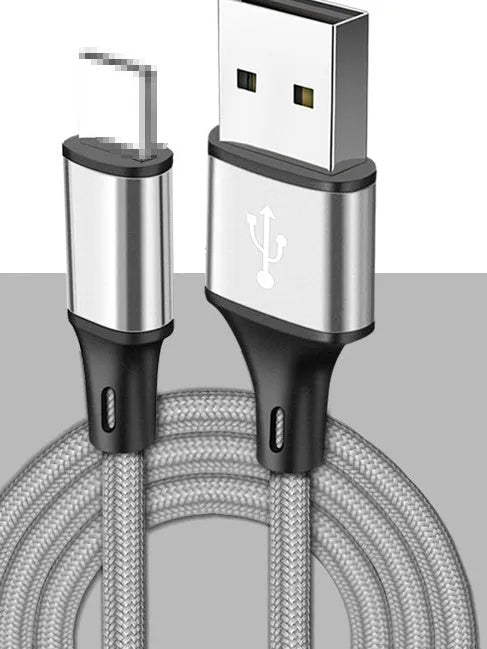 2-metre USB-A to Type-C data cable in multiple colour options for mobile phone charging