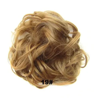 Hair ring adjustable wig band in burgundy colour on white background