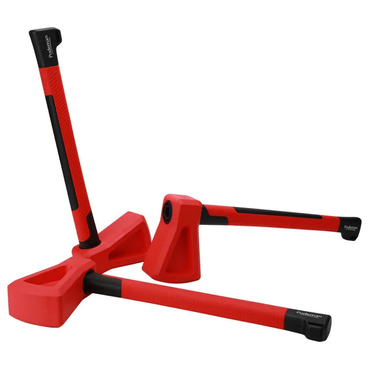 Red plastic home fitness axe muscle trainer for strength workouts