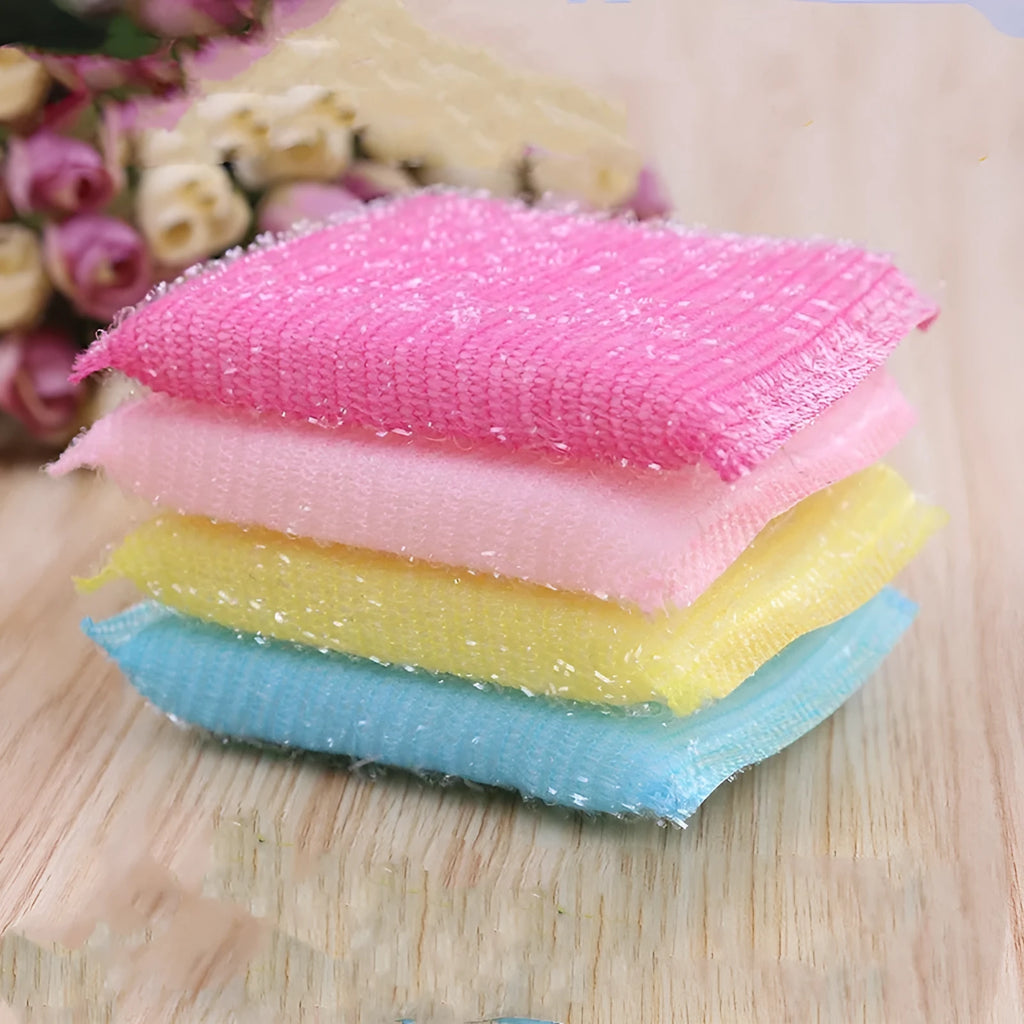 Pinstripe fabric sponge kitchen mop in macaron colours for wet and dry cleaning