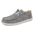 Men's canvas casual shoes in solid colour with low-top EVA sole, available in large sizes up to 48