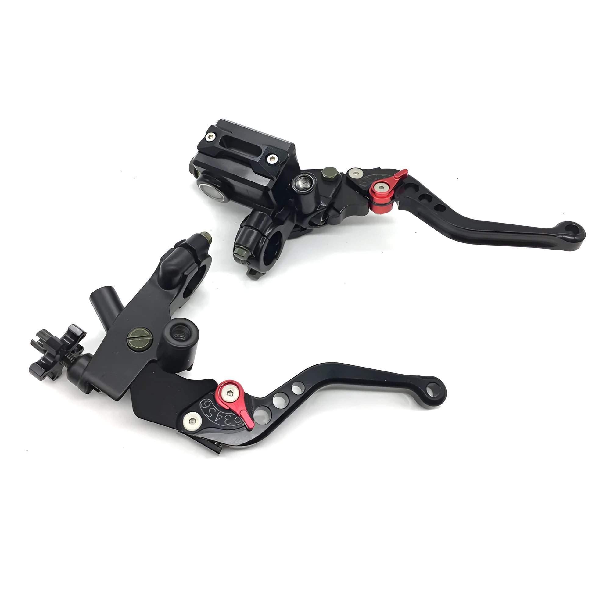 Set of adjustable brake clutch levers for 22mm handlebars in six colour options