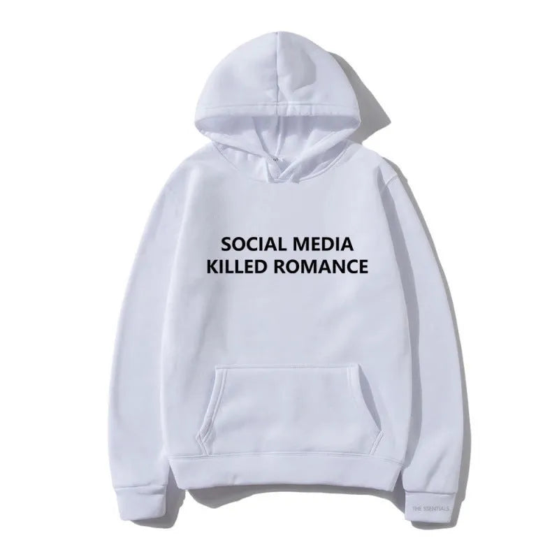 Men's slim fit hoodie with letter pattern print, hooded long sleeve casual pullover