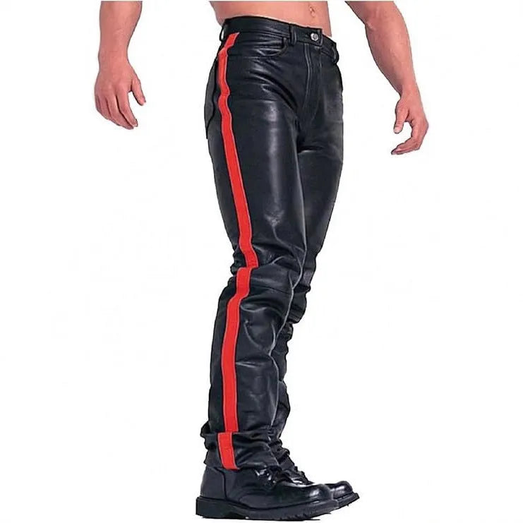 Black cropped PU leather skinny trousers for women with button fly, mid waist, dance and nightclub wear
