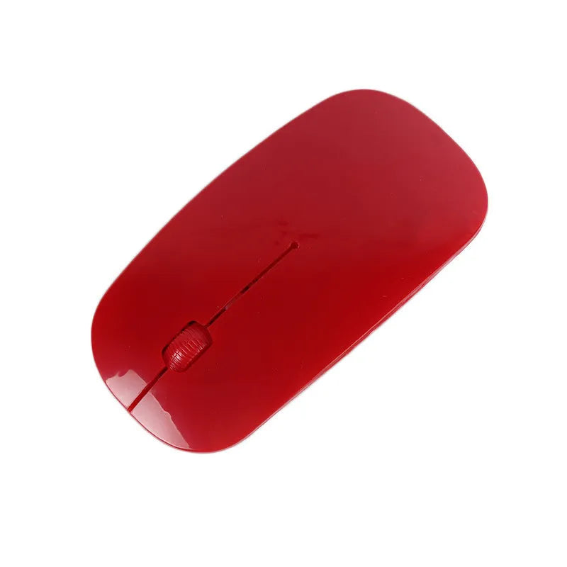 Wireless USB mouse available in 7 colours with ultra-thin design and USB receiver for PC