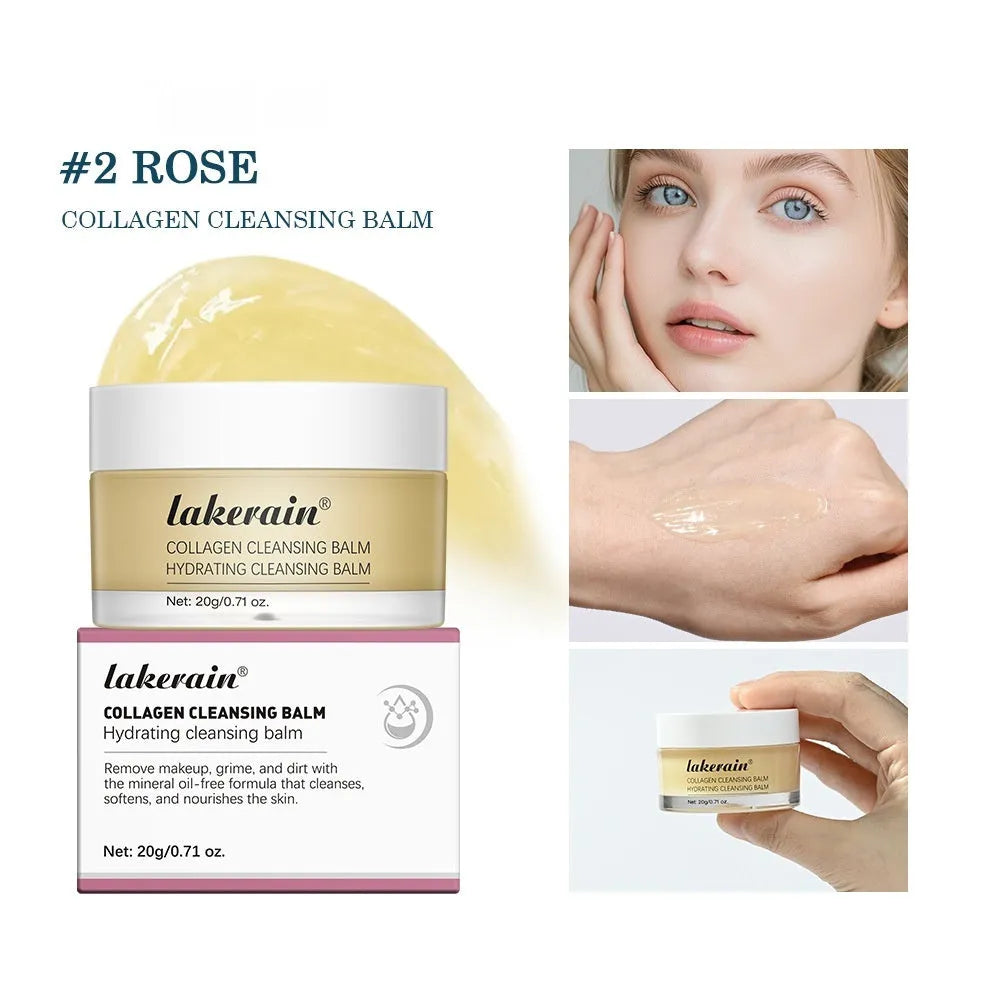 Rose fragrance makeup remover cleansing cream 20g container with foreign edition labelling