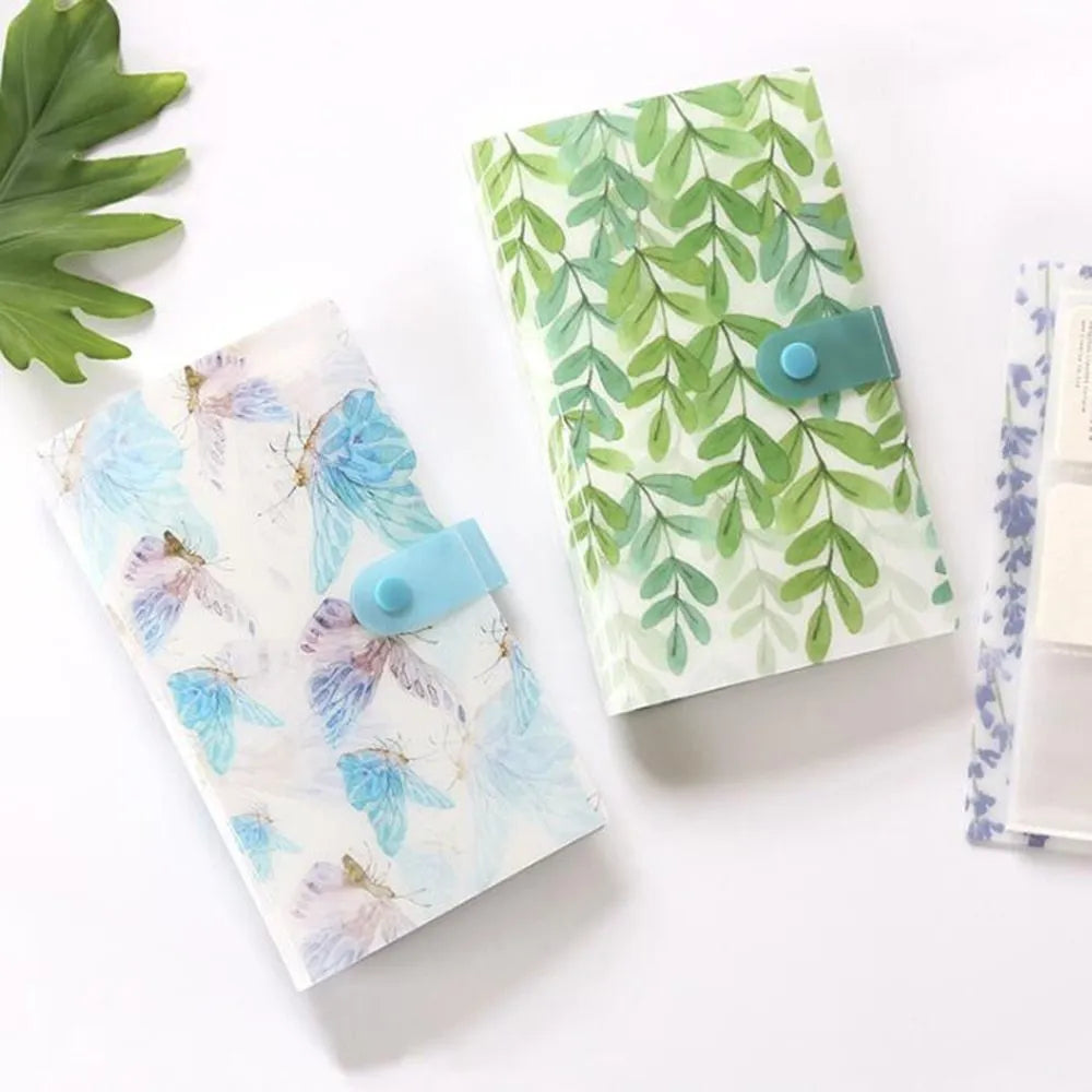 Business card holder book PVC PP 190mm x 120mm with smile logo and protective shell
