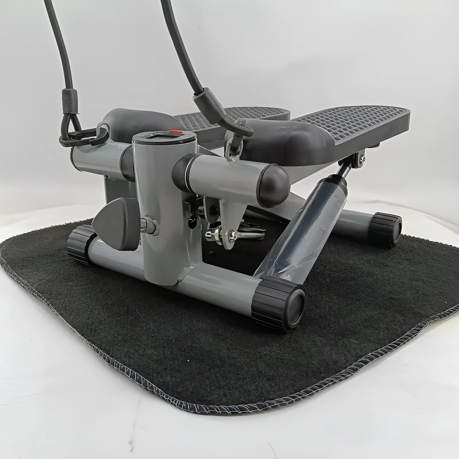 Silver grey hydraulic resistance pedal machine for waist slimming exercises
