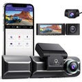 2K dash cam with front and rear lenses, 3.0 inch screen, night vision, WiFi and GPS for car driving recorder