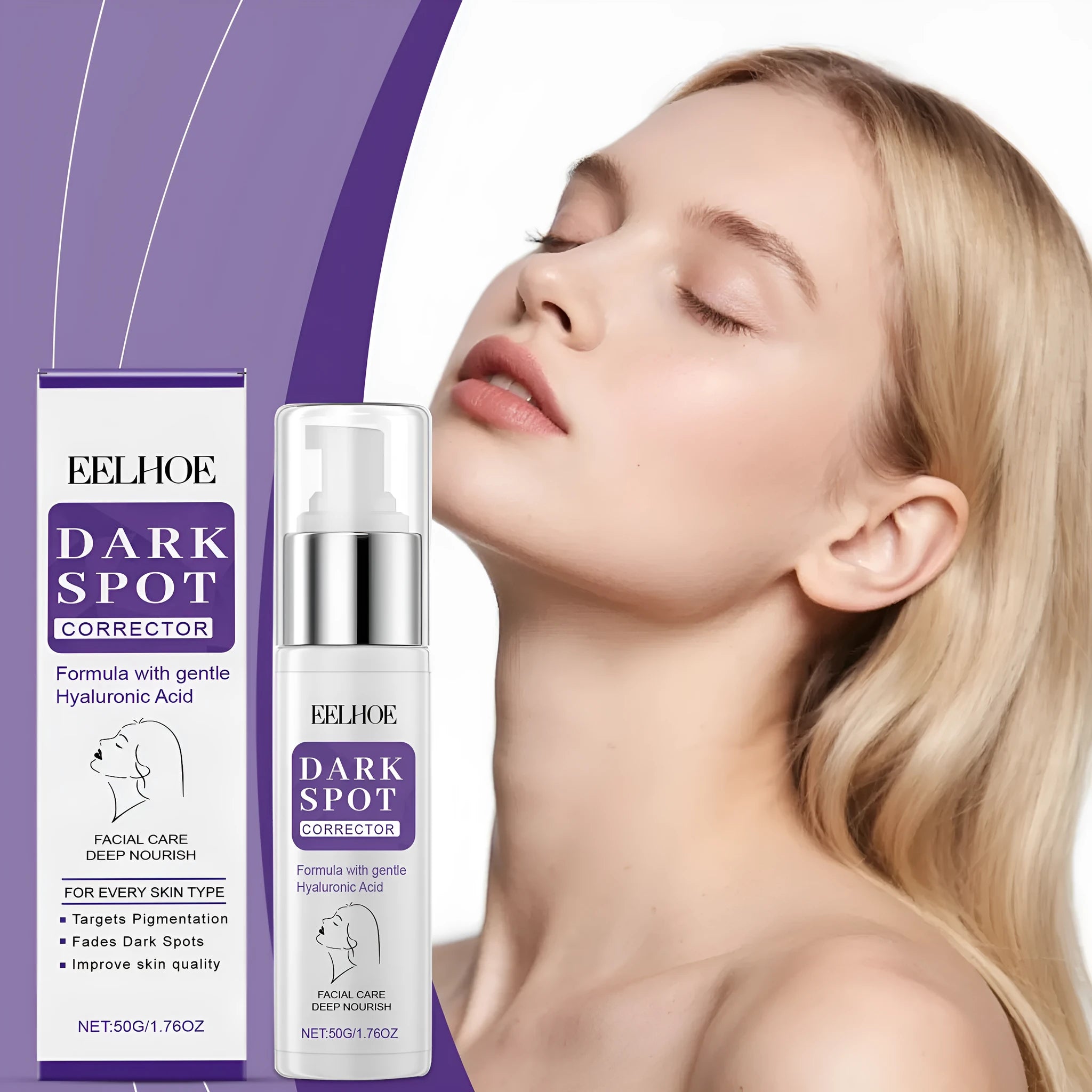 50g jar of skin care cream for moisturising, oil control, and pore refinement.