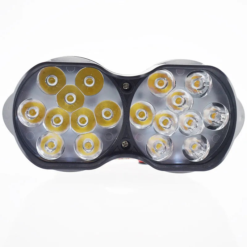L15 motorcycle LED headlights with 9 and 18 beads, 1300LM, external mount for electric cars