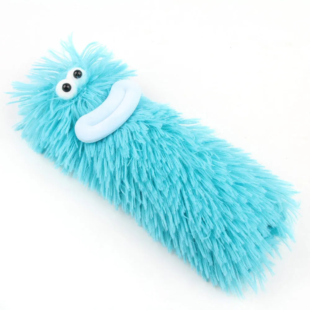 Interactive plush cat toy pillow with crinkle sound and catnip filling in assorted colours