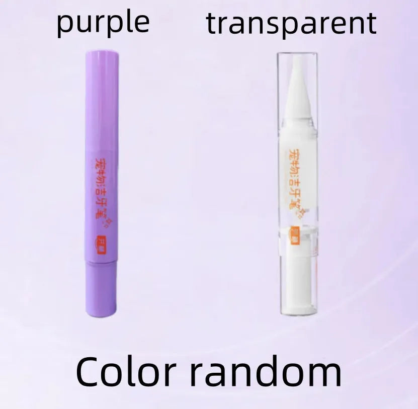 5ml pet tooth cleaning pen with brush applicator for dog and cat teeth whitening and tartar removal.