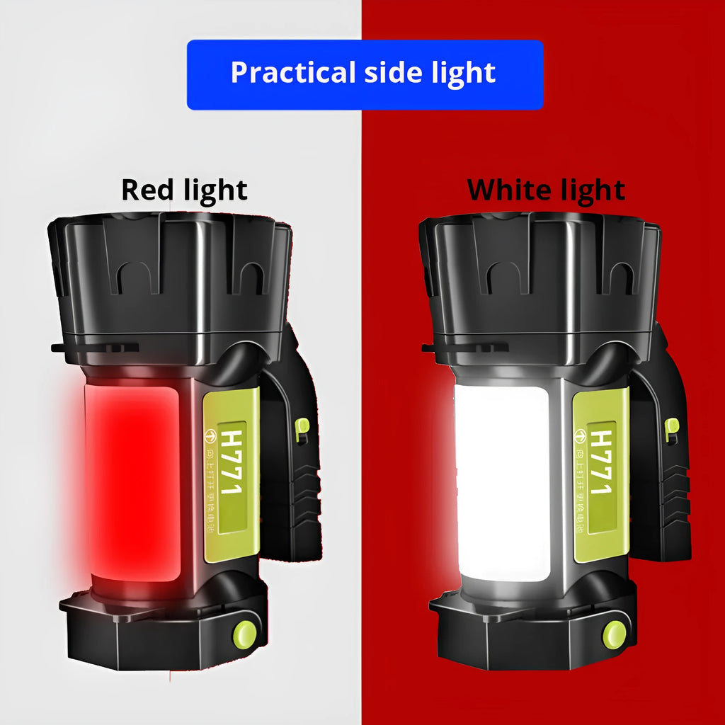 Multifunctional strong light portable camping lamp with USB charging and removable battery, 1000/2000 lumens