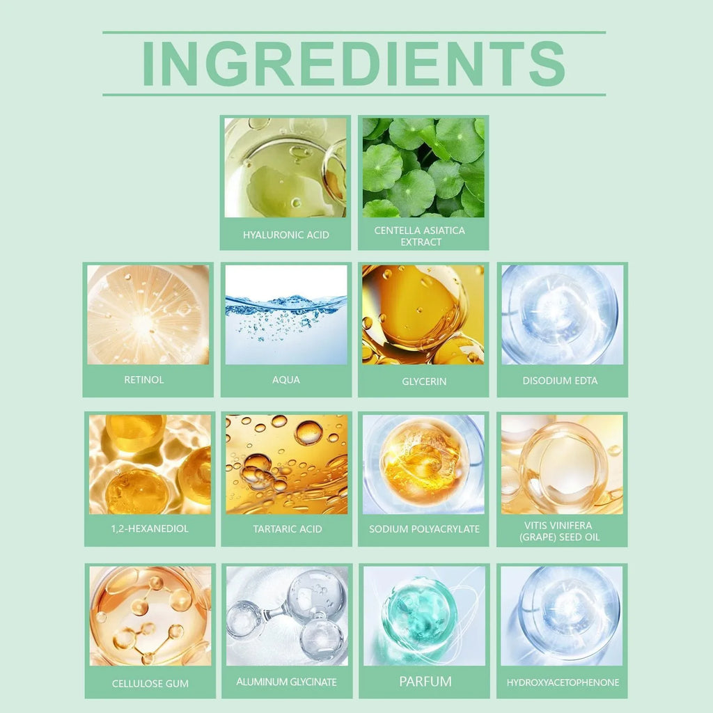 Retinol and hyaluronic acid hydrating sheet face mask, single sheet or pack of four.