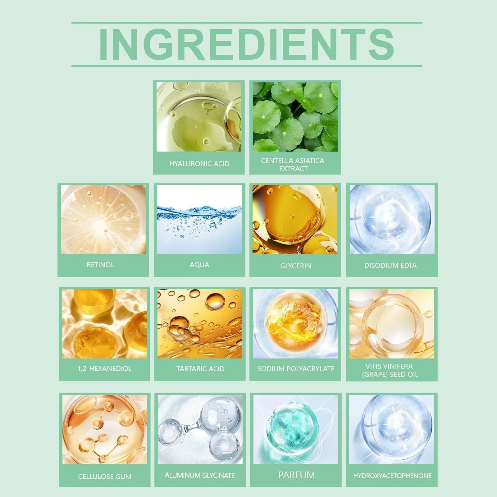 Retinol and hyaluronic acid hydrating sheet face mask, single sheet or pack of four.