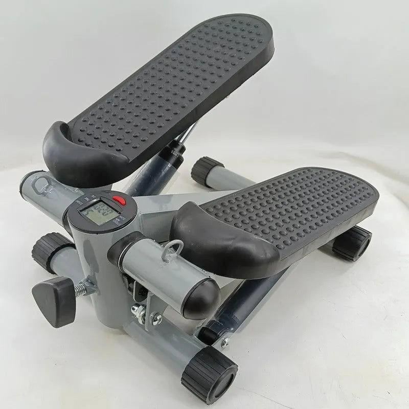 Silver grey hydraulic resistance pedal machine for waist slimming exercises