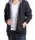 Warm blended wool and acrylic jacket in Black for Asian sizes L to 3XL