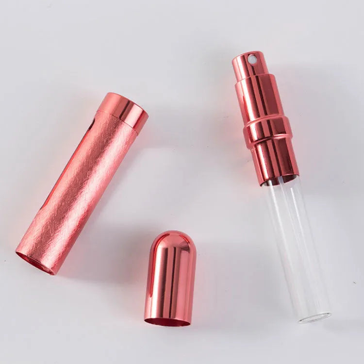 12ml aluminium and glass portable perfume bottle in bullet shape with colour options