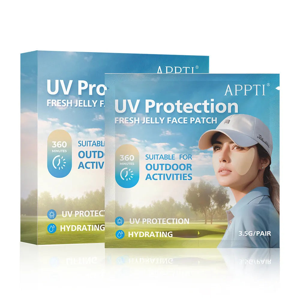 UV-proof outdoor sports protection eye masks in packaging showing 5-pair or 10-pair options