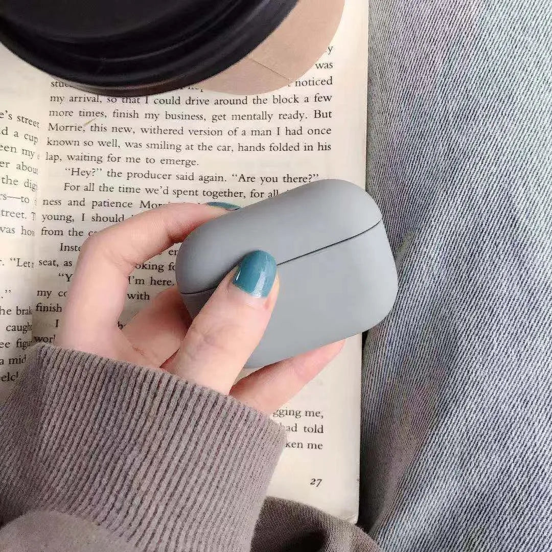 AirPods Pro 3 protective plastic case in multiple colour options including black, pink, and green