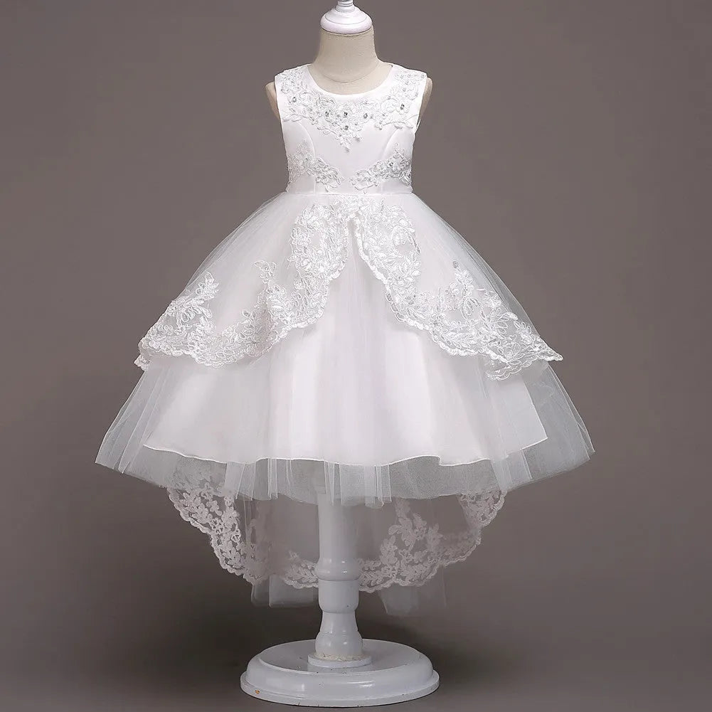 Children's princess dress for girls aged 3-8 years, polyester fibre, available in multiple colours and sizes 110-170cm