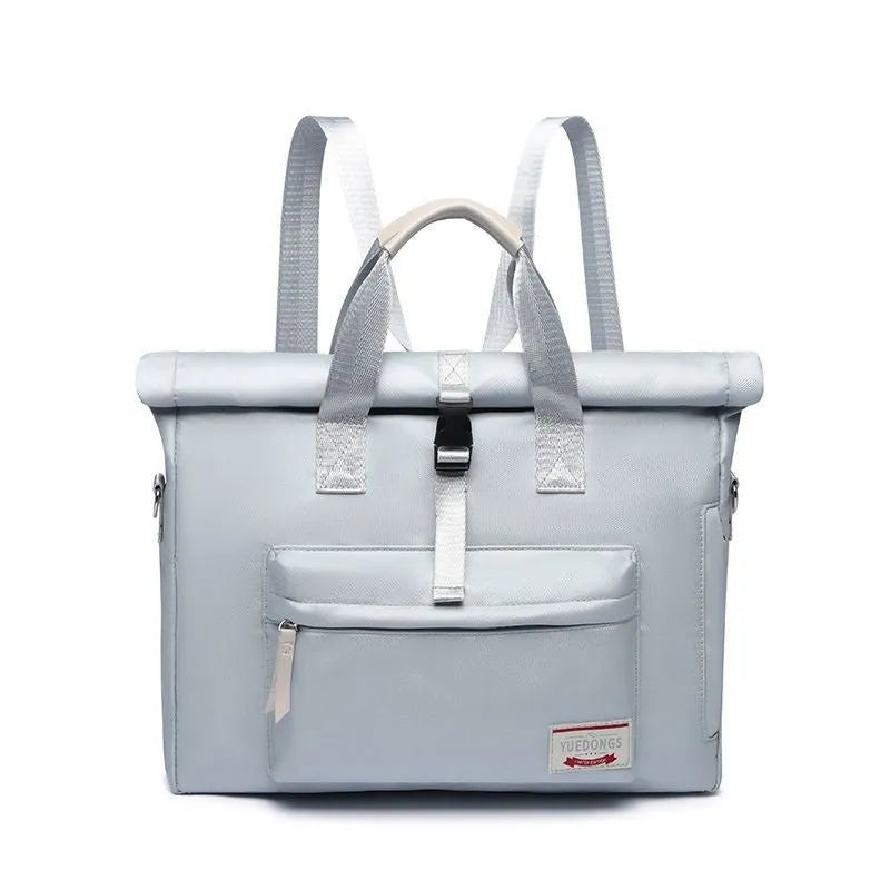 Shockproof inner liner laptop bag in waterproof nylon showing medium and large size options for 13.3-inch to 15.6-inch laptops