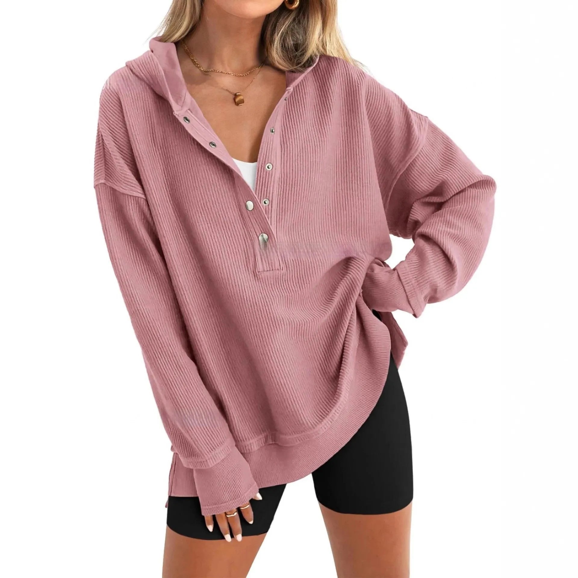 Women's loose raglan sleeve sweater in peacock green colour showing pullover design