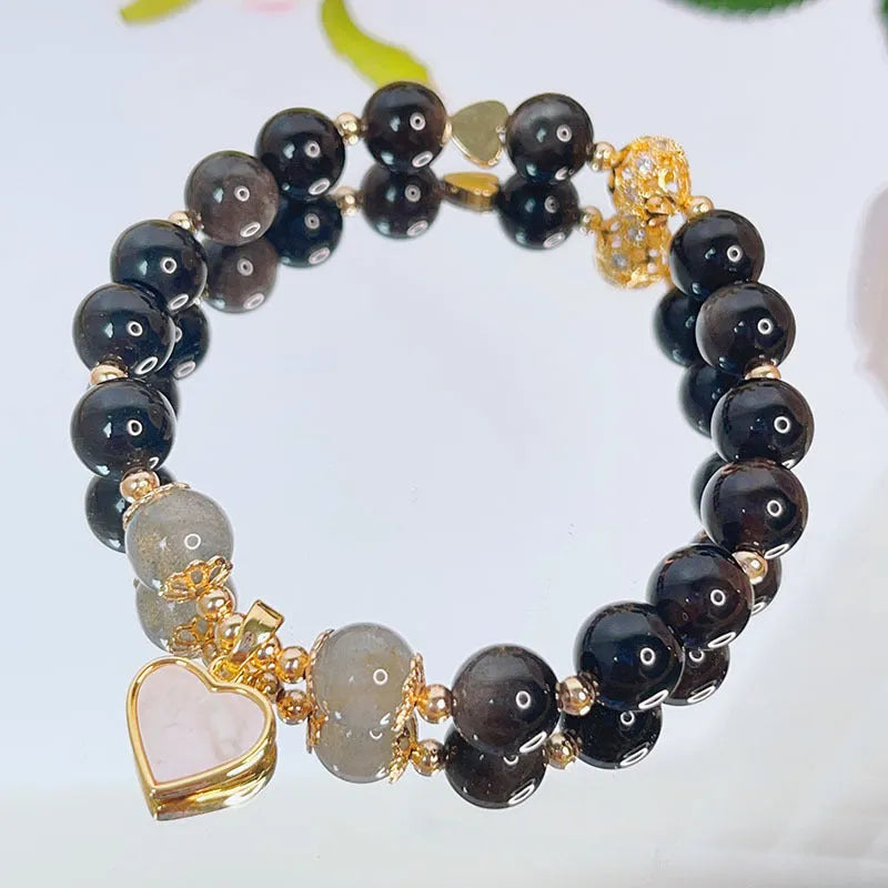 Silverstone bracelet for women with electroplated finish showing Flowers, Love, and Star design options.