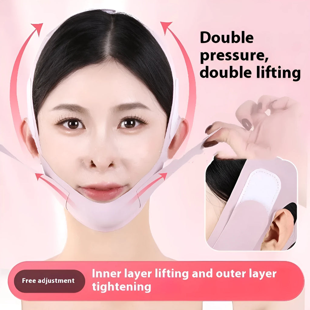 Small V face shaping mask in purple or green graphene options for facial lifting and tightening