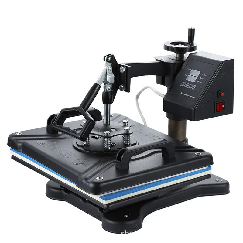 Black clothing thermal transfer machine with 1250W power for T-shirt and fabric printing