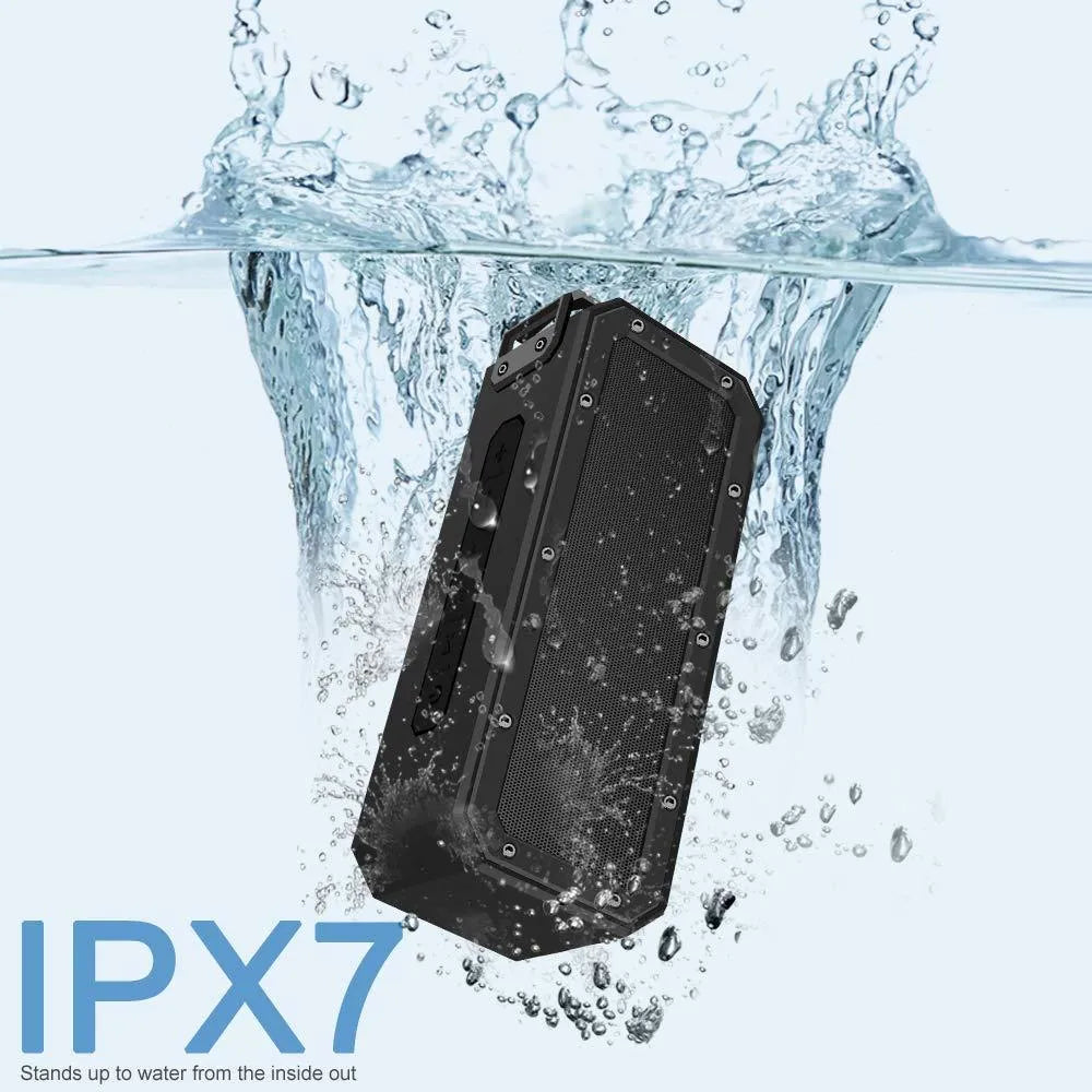 X3 PRO 40W outdoor waterproof Bluetooth speaker in black or blue with Type-C charging port