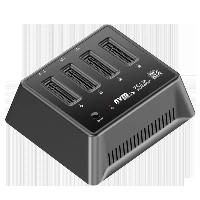 Aluminium M.2 Dual Protocol Solid State Drive Base with dimensions 90mm by 78mm.