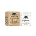 114g magnesium body cream in white pump dispenser for post-exercise care