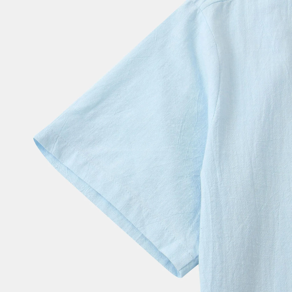 Men's casual short sleeve pullover shirt with floral print, available in multiple colours, sizes S to 2XL