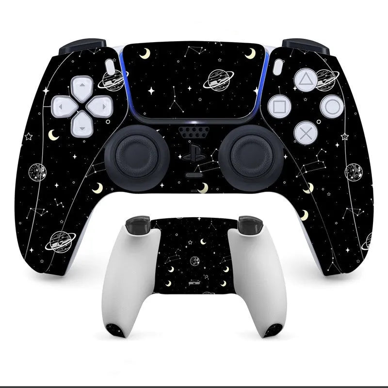 PS5 controller protection stickers with micro-frosted surface for scratch resistance and improved grip