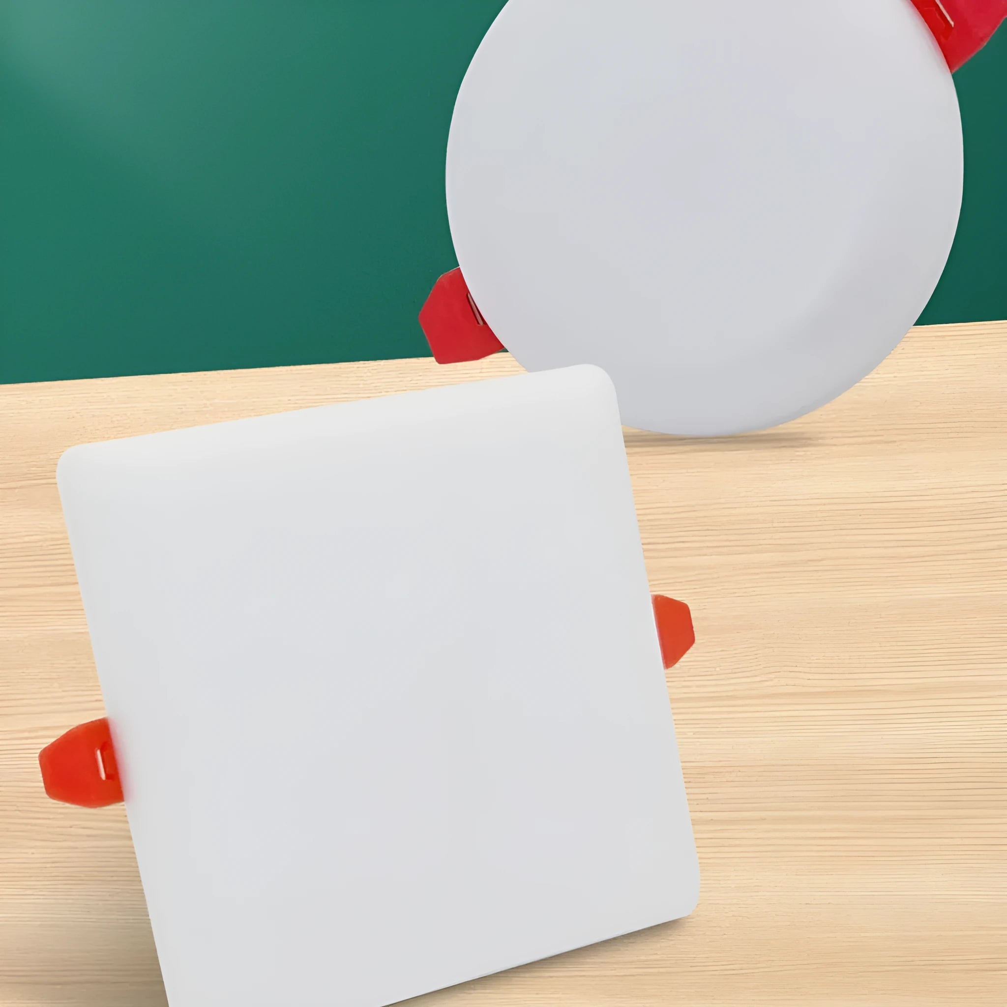 Adjustable hole ultra-thin aluminium LED panel light in circle and square shapes