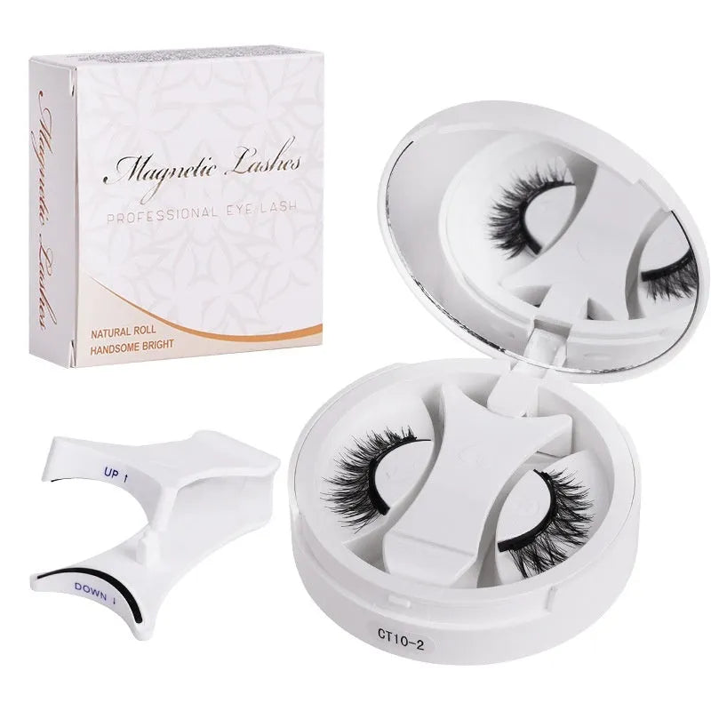 Magnetic false eyelashes in case with integrated soap holder, portable CT10 series