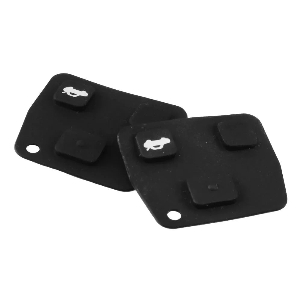 3 button straight key shell replacement in black with uncut metal blade