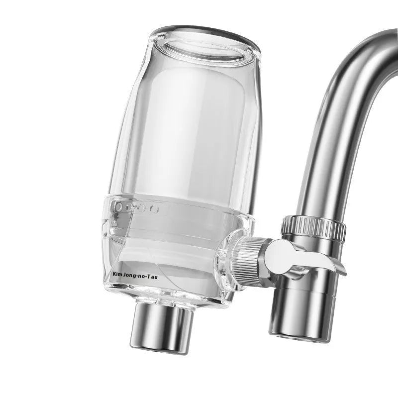 Ceramic faucet water filter cartridge for direct tap mounting