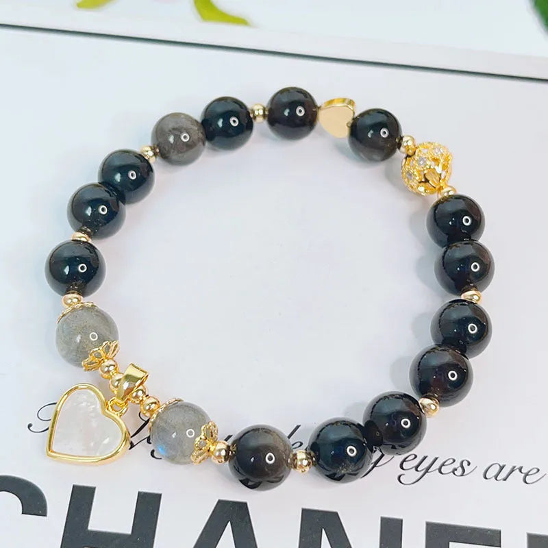 Silverstone bracelet for women with electroplated finish showing Flowers, Love, and Star design options.