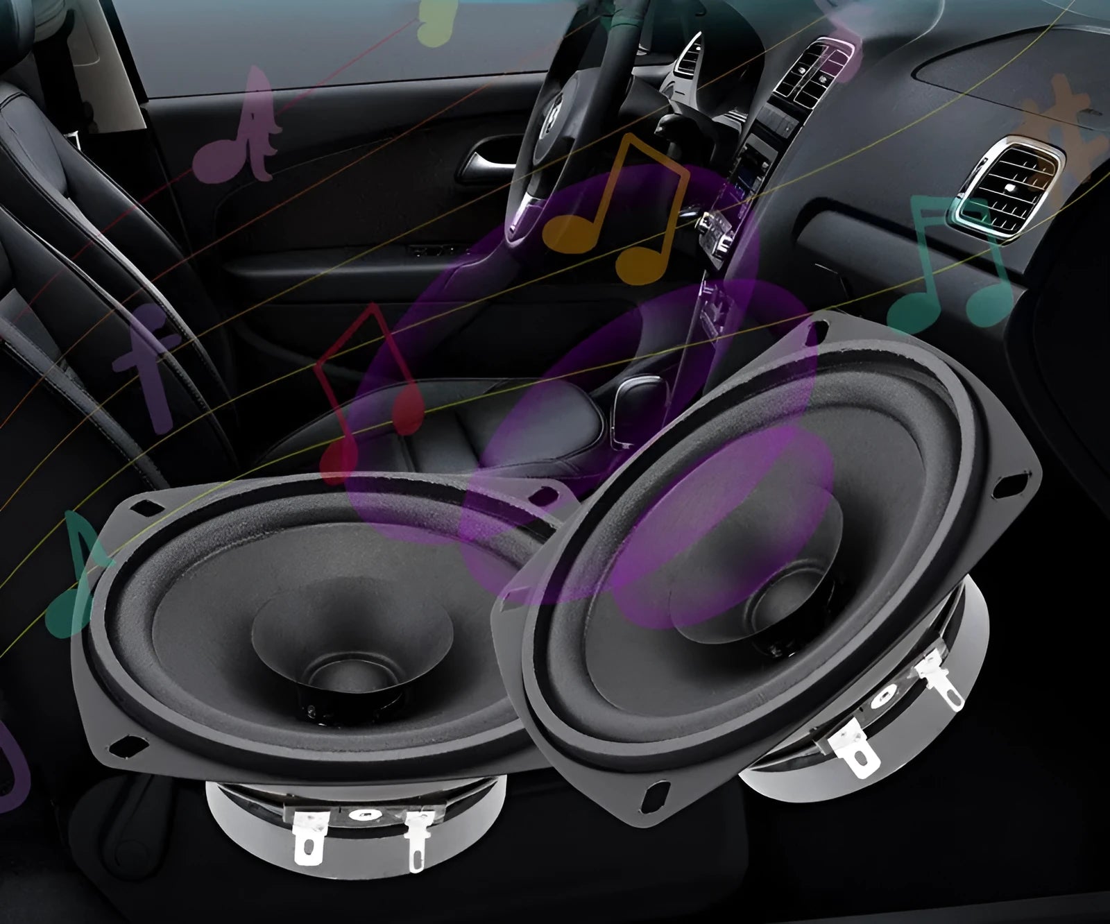 4 inch bass coaxial car horn speaker for General Motors vehicles
