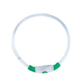 USB rechargeable LED dog safety collar with glowing light, adjustable 70cm TPU strap