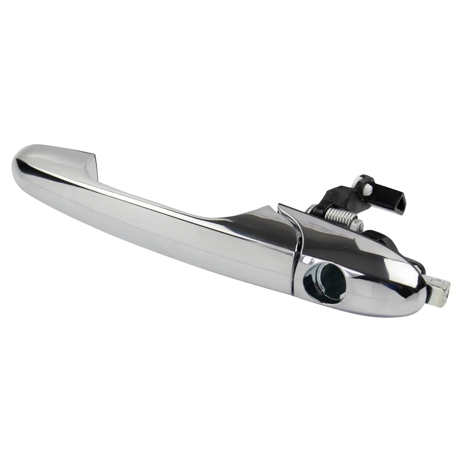 Fiat 500 car door handle replacement in black ABS plastic measuring 16.2cm long