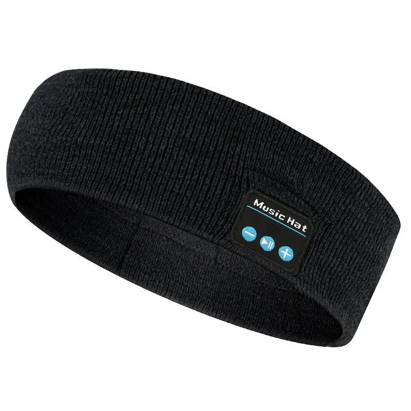 Bluetooth 5.4 sports headband in black, dark grey, or grey-white colours with washable design