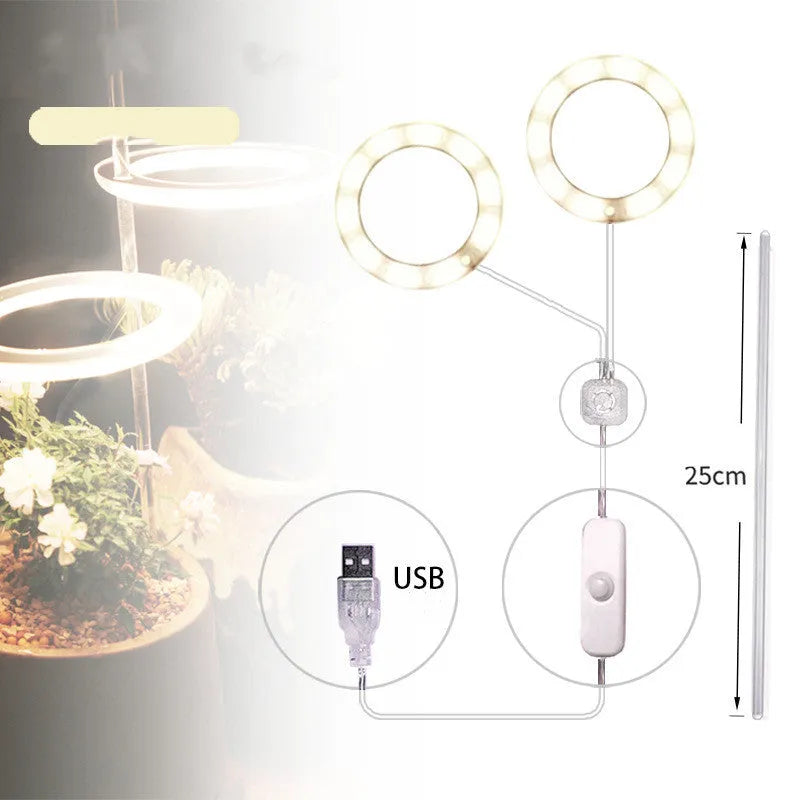 USB LED grow light with acrylic stick for indoor plant growth lighting