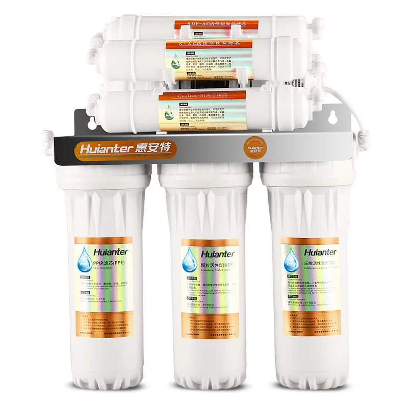 White plastic water filter element for household drinking water purification systems