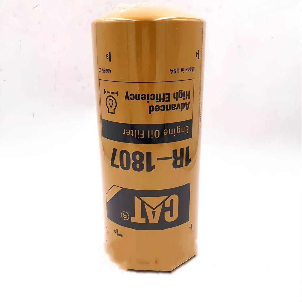 Yellow Caterpillar engine water fuel separator filter element measuring 262mm height