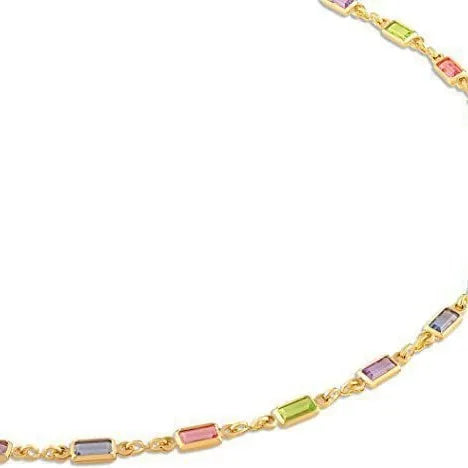 Geometric pendant crystal necklace on an adjustable alloy chain.